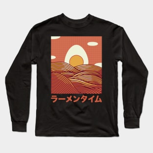 Minimalist Sunset Noodles by Tobe Fonseca Long Sleeve T-Shirt